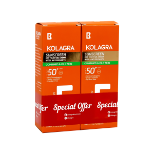 Kolagra Sunscreen Spf 50+ Gel Cream 50 Ml (1+1)Off
