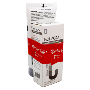 Kolagra Vit C Cleanser 200 Ml+Whitening Cream Off