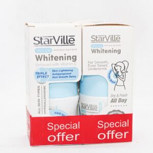 Starville White Hair Reducer Roll On 60Ml (1+1)Off