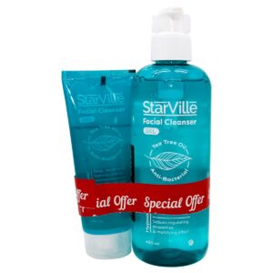 Starville Facial Cleanser Gel 400Ml + 100 Ml Off