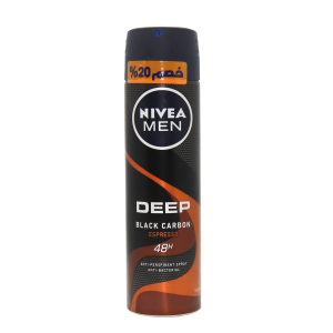 Nivea Deep Black Espresso F/M Spray 150 Ml 20% Off