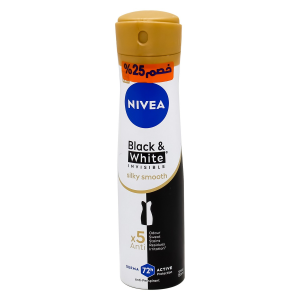 Nivea B&W Silky Smooth F/W Spray 150 Ml 25 % Off